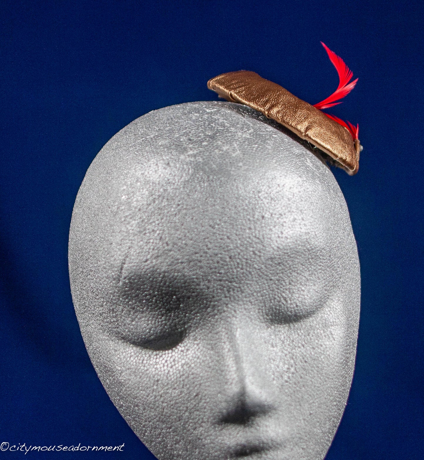 Bronze Faux Leather Circlet